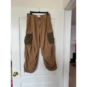 Anthropologie Tan and Army Green Cargo Pants